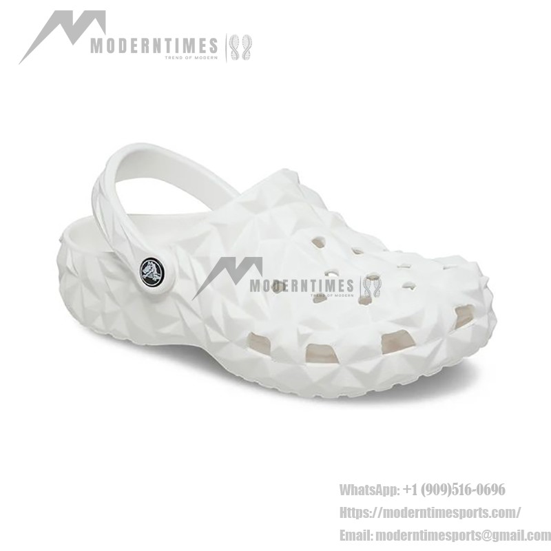 Crocs Classic Geometric Clog 'White' - Elegant & Comfortable Everyday Footwear 209563-100