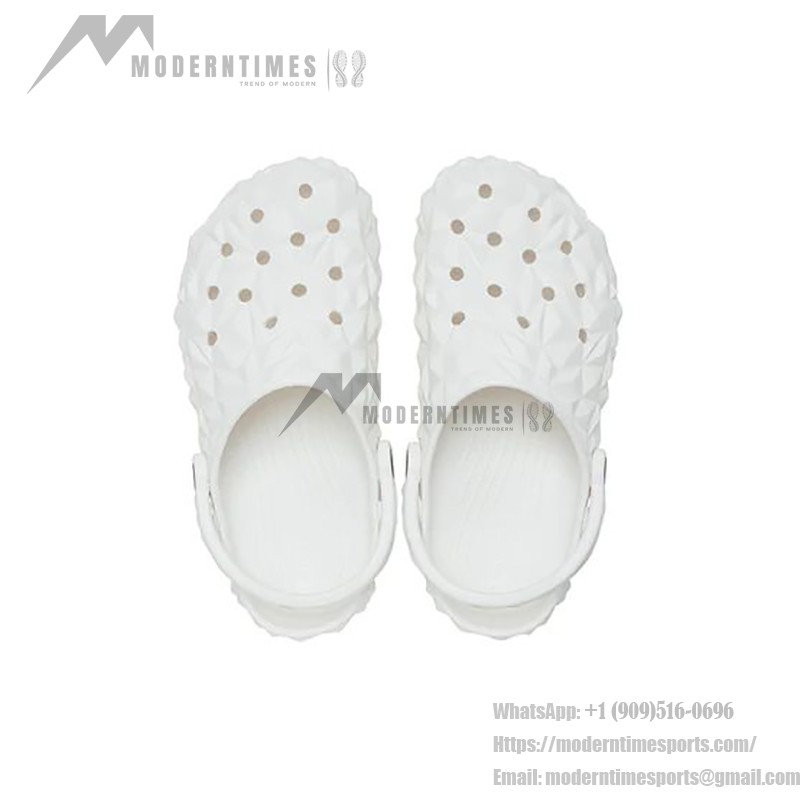 Crocs Classic Geometric Clog 'White' - Elegant & Comfortable Everyday Footwear 209563-100