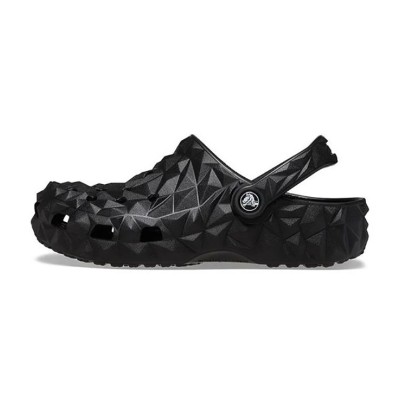 Crocs Classic Geometric Clogs 'Black' - Trendy & Comfortable Everyday Footwear 209563-001