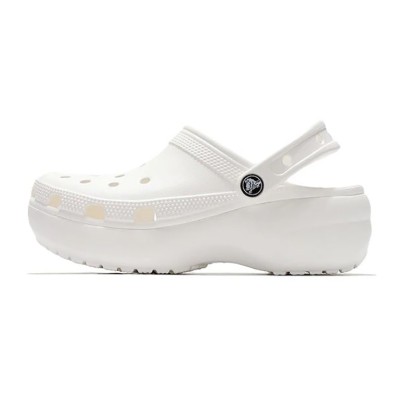 Crocs Classic Clouds Retro Beach Shoe White 206750-100 - Lightweight Comfort for Summer