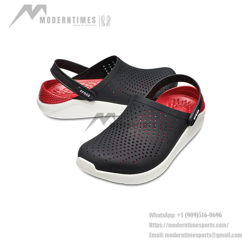 Crocs LiteRide Black Sandals 'Black White' 204592-066 – Ultimate Comfort and Stylish Design