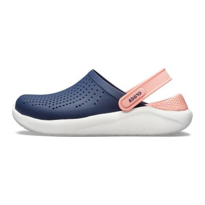 Crocs LiteRide Clog Navy Melon 204592-4JG – Ultra-Lightweight & Cushioned Unisex Shoes, Fashionable & Breathable