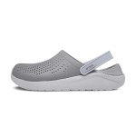 Crocs LiteRide Flash Shoes Smoke Grey White Sandals 204592-06J – Ultra-Lightweight & Cushioned Sandals