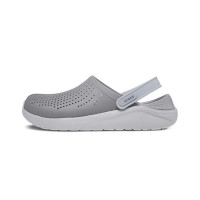 Crocs LiteRide Flash Shoes Smoke Grey White Sandals 204592-06J – Ultra-Lightweight & Cushioned, Stylish & Comfortable