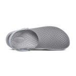 Crocs LiteRide Flash Shoes Smoke Grey White Sandals 204592-06J – Ultra-Lightweight & Cushioned Sandals