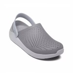 Crocs LiteRide Flash Shoes Smoke Grey White Sandals 204592-06J – Ultra-Lightweight & Cushioned Sandals