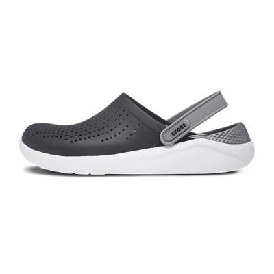 Crocs LiteRide Shoe Sandals Black Smoke Grey Unisex 204592-05M – Ultra-Lightweight & Cushioned, Stylish & Comfortable