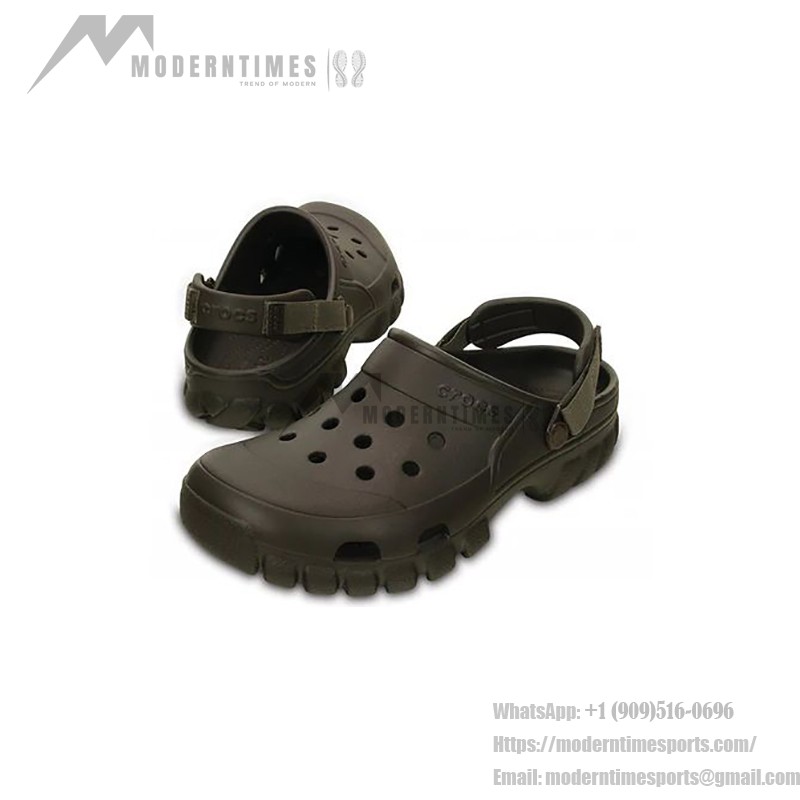 Crocs Minimalistic Wear-Resistant Cozy Sports Sandals Unisex Brown 202651-23B