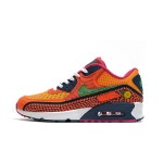 Nike Air Max 90 DC5154-458 - Orange and Green Sneakers with Day of the Dead Graphics