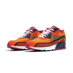 Nike Air Max 90 DC5154-458 - Orange and Green Sneakers with Day of the Dead Graphics