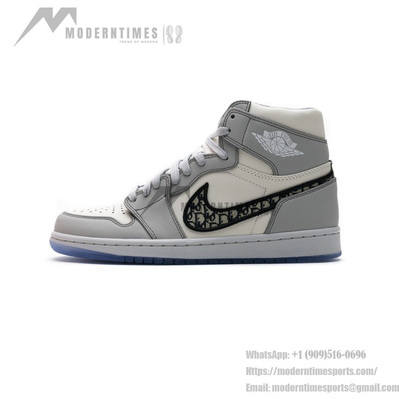 Dior x Air Jordan 1 High OG CN8607-002 럭셔리 Oblique 패턴 한정판