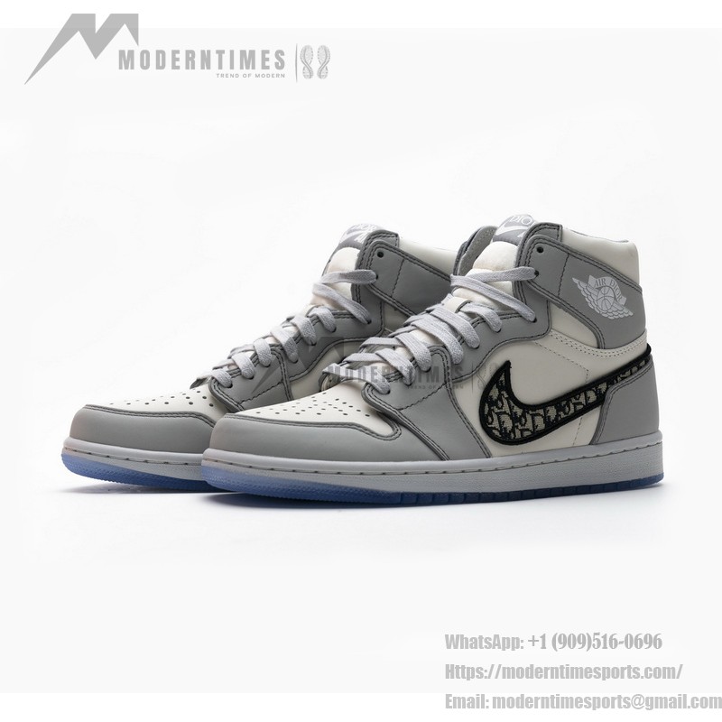 Dior x Air Jordan 1 High OG CN8607-002 럭셔리 Oblique 패턴 한정판