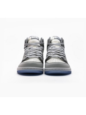 Dior x Air Jordan 1 High OG 콜라보 CN8607-002 럭셔리 Oblique 패턴 리미티드 에디션