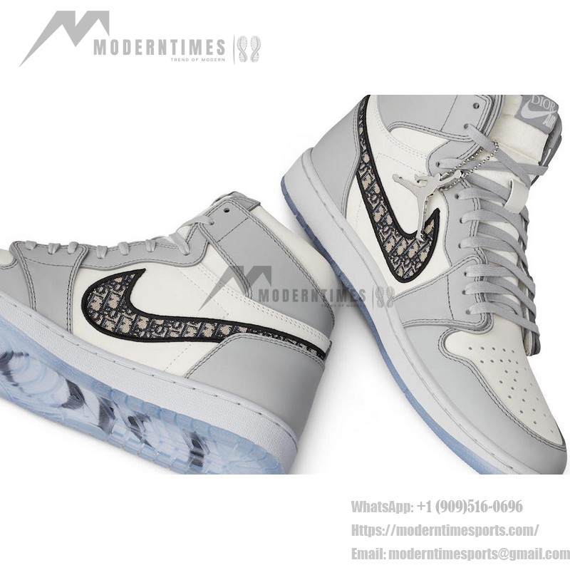 Dior x Air Jordan 1 High OG CN8607-002 럭셔리 Oblique 패턴 한정판