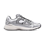 DIOR B30 White Silver Mesh & Calfskin Sneakers for Men and Women DIOR B30 White Silver Sneakers 3SN279ZYG H869 Luxury Designer Shoes
