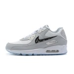 Nike Air Max 90 CN8607-002 light grey sneakers with plaid Swoosh