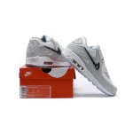 Nike Air Max 90 CN8607-002 light grey sneakers with plaid Swoosh