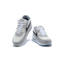 Nike Air Max 90 CN8607-002 - Light Grey Sneakers with Plaid Swoosh | Minimalist Style & Everyday Comfort