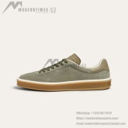 Loro Piana Tennis Walk Sneaker FAN8505-506Z Men – Army Gray Suede Luxury Casual Shoes