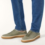 Loro Piana Tennis Walk Sneaker FAN8505-506Z Army Gray Suede Men's Shoe Loro Piana Tennis Walk Sneaker FAN8505-506Z in Army Gray Suede for Men