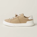 Hermes H232176Z 90350 Beige & White Sneakers – Iconic Design and Craftsmanship Hermes Mens Sneaker H232176Z 90350 in Beige and White – Front View of Luxury Sneakers with Contrasting Stripes