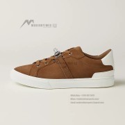 Hermes Mens Sneaker H232176Z 90350 | Brown and White Luxury Fashion Shoes with Iconic Design