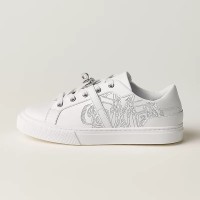 Hermes Mens Sneaker H232176Z 90350 | White Luxury Fashion Shoes with Iconic Perforated Design