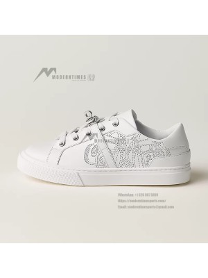 Hermes Mens Sneaker H232176Z 90350 | White Luxury Fashion Shoes with Iconic Perforated Design