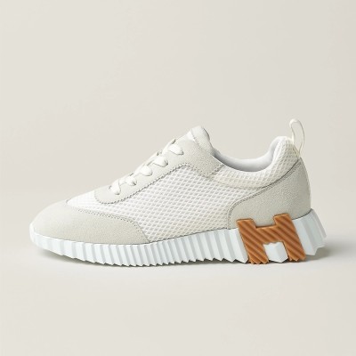 Hermes Mens Sneaker H251121Z 02360 | White Luxury Fashion Shoes with Iconic H Logo