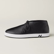Hermes Mens Sneaker H251921Z HBT390 Black Leather Casual Shoes | Luxury Brand Footwear
