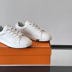 Hermes Mens Sneaker H251075Z 02350 White Fashion Casual Shoes | Luxury Brand Footwear
