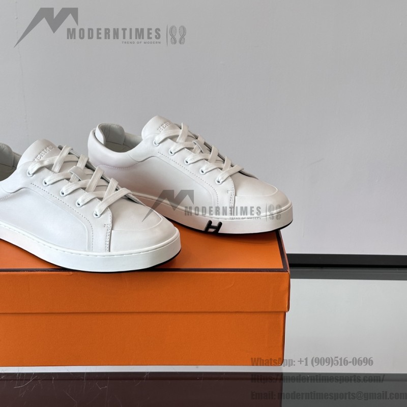 Hermes Mens Sneaker H251075Z 02350 White Fashion Casual Shoes | Luxury Brand Footwear
