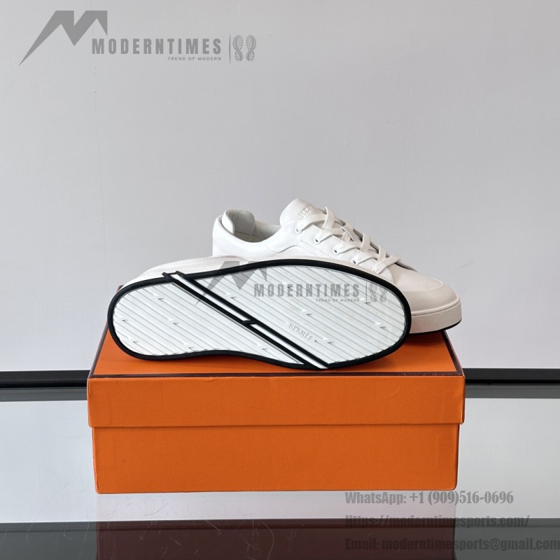 Hermes Mens Sneaker H251075Z 02350 White Fashion Casual Shoes | Luxury Brand Footwear