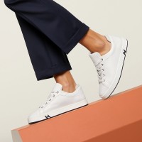 Hermes Mens Sneaker H251075Z 02350 White Fashion Casual Shoes | Luxury Brand Footwear