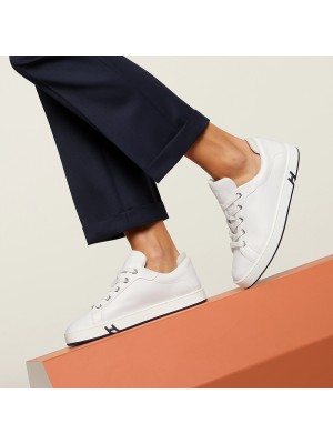 Hermes Mens Sneaker H251075Z 02350 White Fashion Casual Shoes | Luxury Brand Footwear