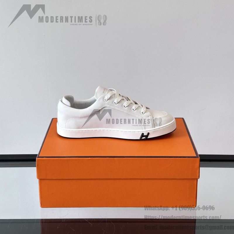 Hermes Mens Sneaker H251075Z 02350 White Fashion Casual Shoes | Luxury Brand Footwear