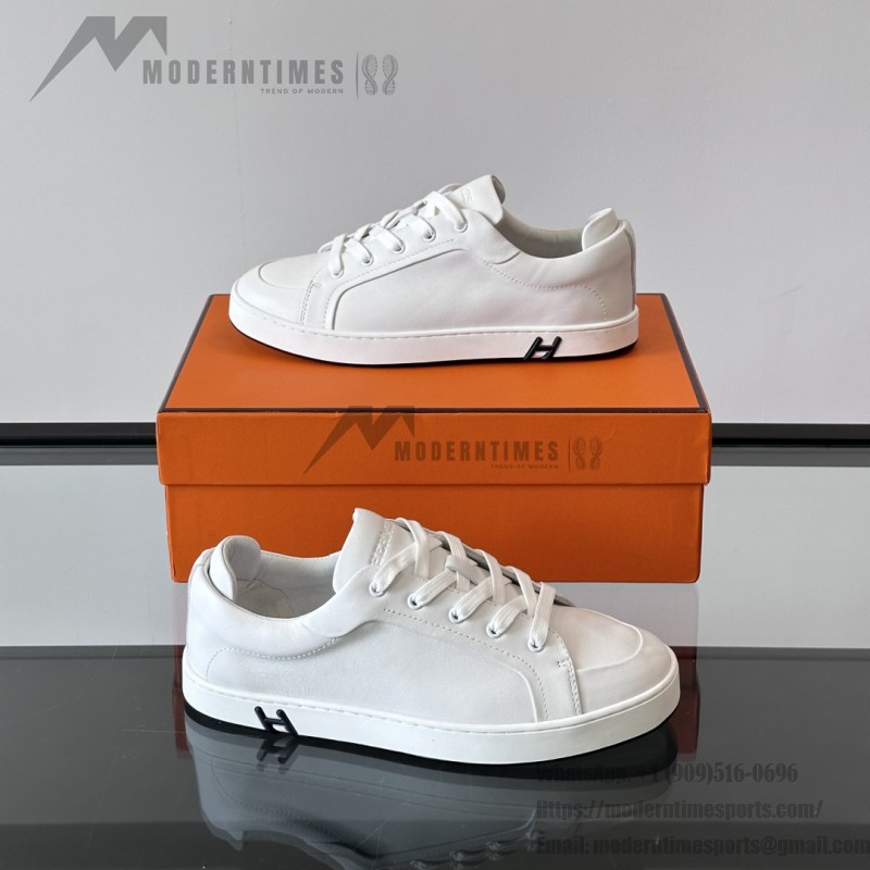 Hermes Mens Sneaker H251075Z 02350 White Fashion Casual Shoes | Luxury Brand Footwear