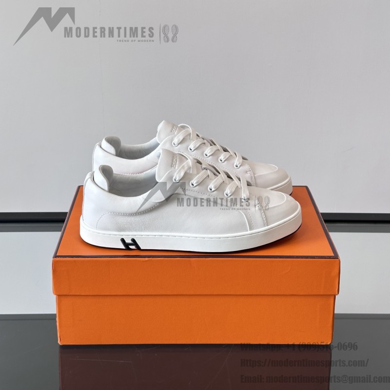 Hermes Mens Sneaker H251075Z 02350 White Fashion Casual Shoes | Luxury Brand Footwear