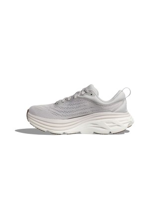 HOKA Bondi 8 Laufschuhe 1127952-LRNC - Leichte Dämpfung und Unterstützung, perfekt für Langstrecken & Alltag, Farbe Lunar Rock