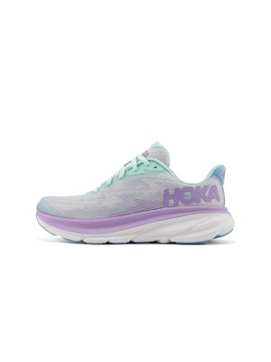 HOKA Clifton 9 1131170-SOLM | Mint Green & Purple | Lightweight Cushioning for Every Step