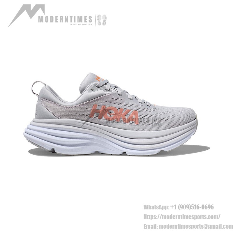 Hoka One One Bondi 7 Laufschuhe - Graues Modell 1110519-HMSH