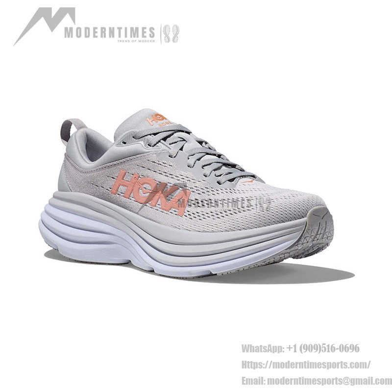 Hoka One One Bondi 7 Laufschuhe - Graues Modell 1110519-HMSH