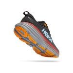 HOKA ONE ONE Bondi 8 Running Shoes - Anthracite Blue & Red Lightweight Cushioned Trainers