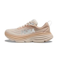 HOKA ONE ONE Bondi 8 1127952-SSEG | Sandfarbene Dämpfungsschuhe | Ultimativer Komfort für langes Tragen