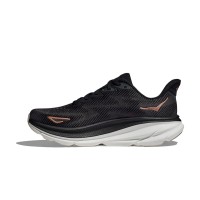 HOKA ONE ONE Clifton 9 1127896-BRGL Running Shoes | Black & Rose Gold Lightweight Cushioned Trainers | High-Performance Comfortable Sports Shoes