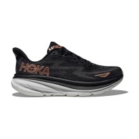 HOKA ONE ONE Clifton 9 1127896-BRGL Running Shoes | Black & Rose Gold Lightweight Cushioned Trainers | High-Performance Comfortable Sports Shoes