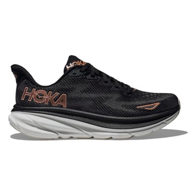 HOKA ONE ONE Clifton 9 1127896-BRGL Laufschuhe | Schwarz & Roségold Leichte Gepolsterte Trainer | Hochleistungs-Komfortsportschuhe