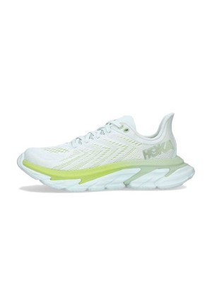 HOKA ONE ONE Clifton Edge 1126570-BFGGL 러닝화 | 블루 플라워 & 그린 글로우 경량 쿠셔닝 트레이너 | 고성능 편안한 트레이닝화