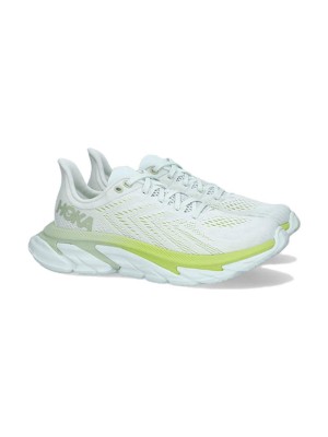 HOKA ONE ONE Clifton Edge 1126570-BFGGL 러닝화 | 블루 플라워 & 그린 글로우 경량 쿠셔닝 트레이너 | 고성능 편안한 트레이닝화