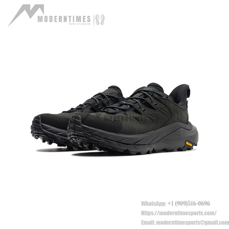 HOKA ONE ONE Kaha 2 Low GTX Hiking Shoes in All-Black